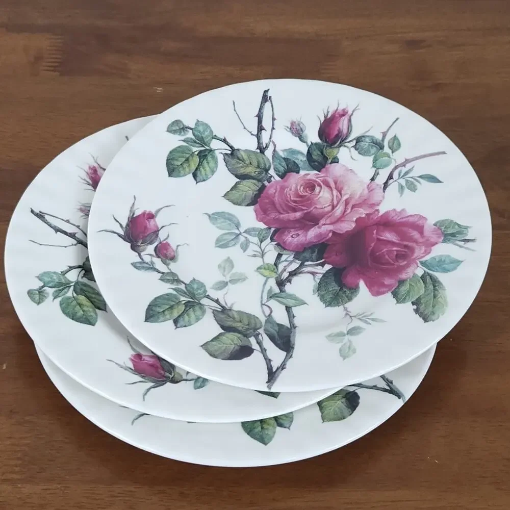 Vtg Roy Kirkham English Rose Salad Plate 8